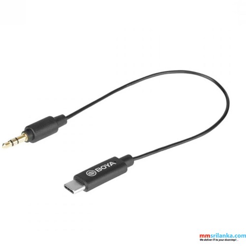 BOYA BY-K2 3.5mm TRS Male to Type-C Male Audio Adapter